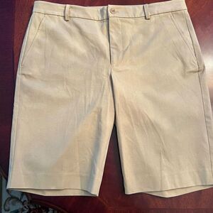 NWOT Women's Lauren Ralph Lauren Stretch Cotton 11" Shorts in Birch Tan Khaki 12